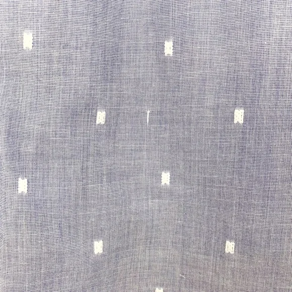 Anthropologie Cloth and Stone Clip Dot Button Down Short Sleeve Tie Front Top - Picture 10 of 10